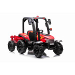 Elektrický traktor Blast s vlečkou - červená